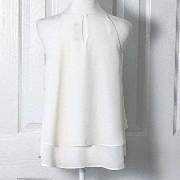 PINK ROSE VINTAGE Women's Spaghetti Straps Top Blouse  Size M  White  NWOT - Picture 3 of 6